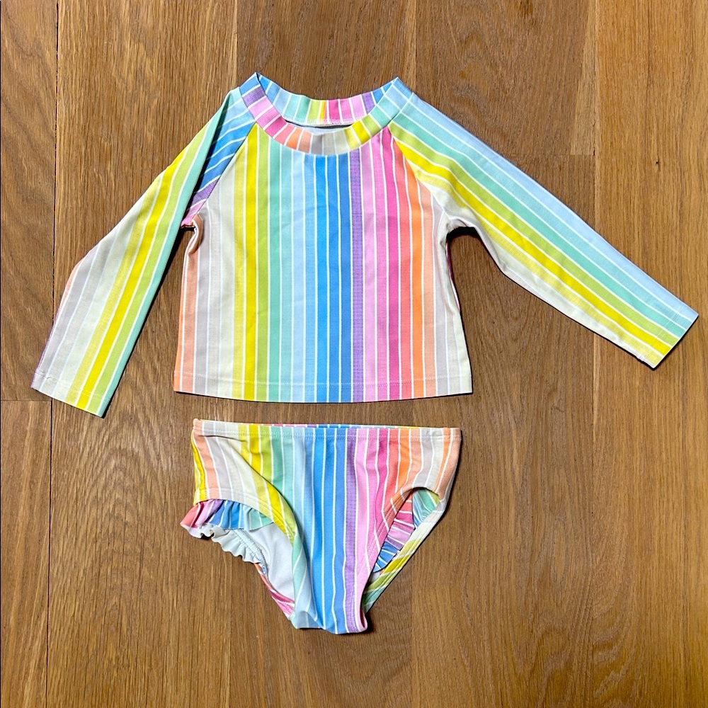 Baby Gap Rainbow Rashguard Swimsuit